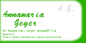 annamaria geyer business card